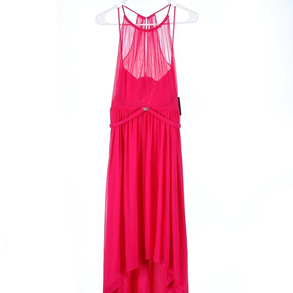 Marina Fuchsia Hi-Lo Ball Gown Dress Size 6 NWT - Picture 2 of 8